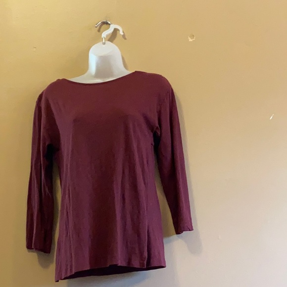 J Crew • Tie Back Top in Burgundy - Picture 3 of 7
